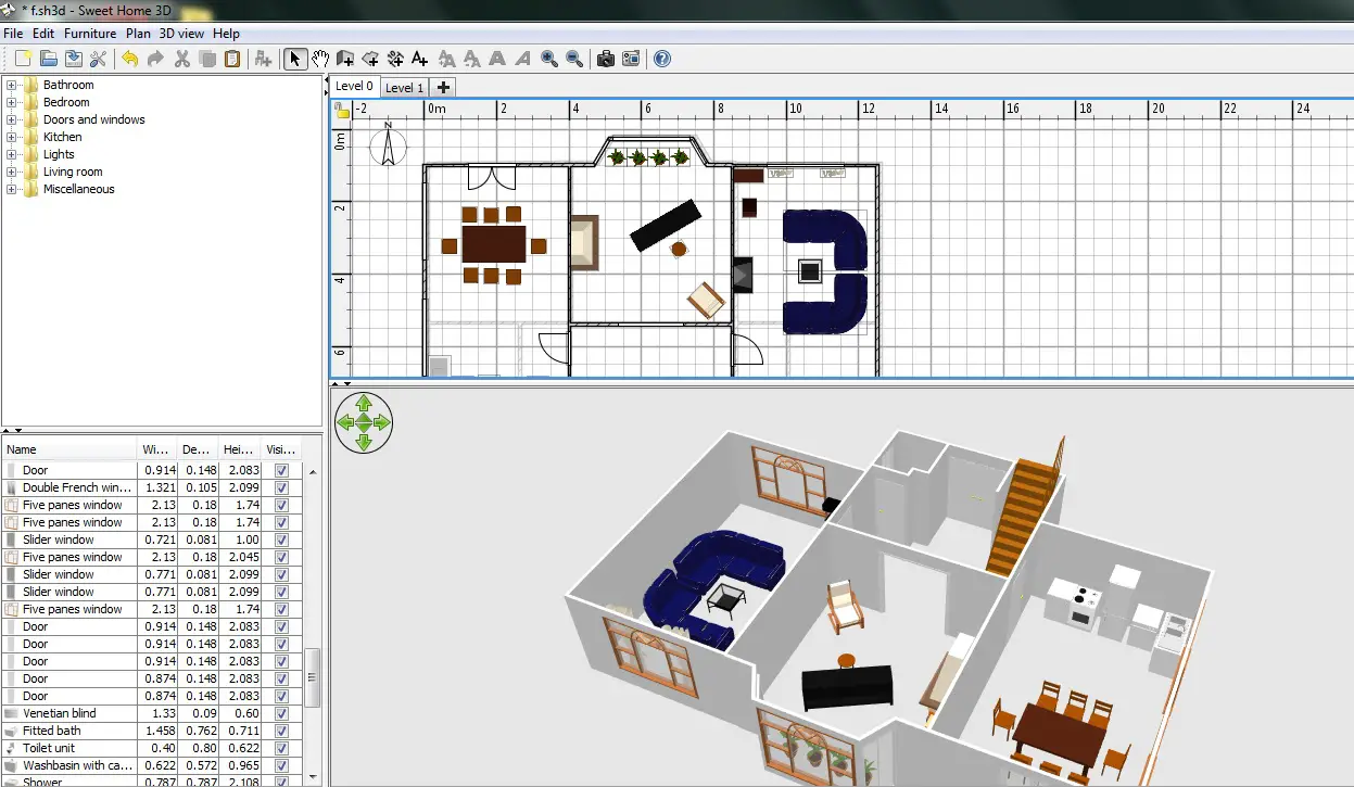 Free Floor Plan Software SweetHome3D Review