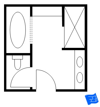 Bathroom floor plans rectangular
