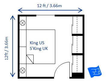 What is the size of a king-size bed?