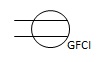 GFCI outlet symbol