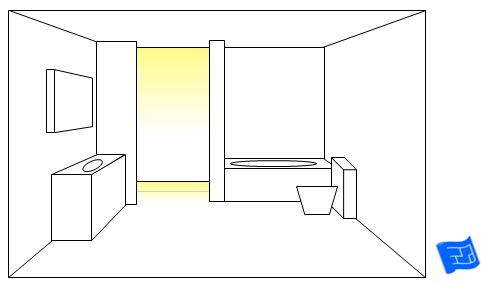 bathroom lighting ideas shower lighting glow from above and below