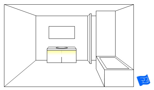 bathroom lighting ideas sink under worktop