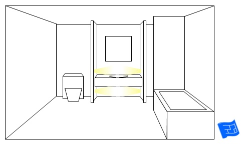 bathroom lighting ideas floating vanity