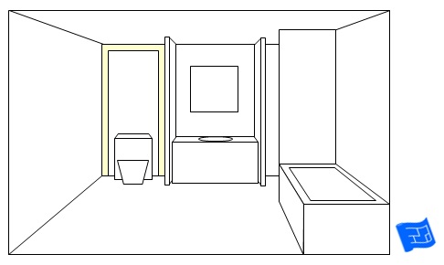 bathroom lighting ideas toilet panel peep
