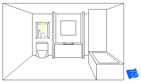bathroom lighting ideas toilet niche