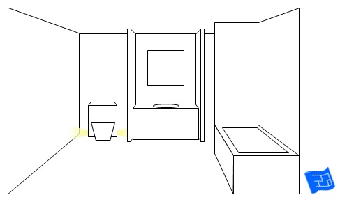 bathroom lighting ideas toilet side lighting