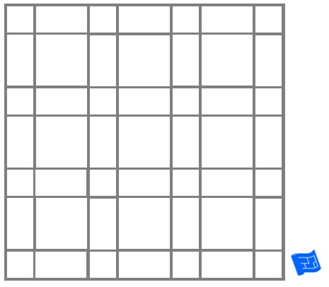 Square block lattice tile pattern - plain