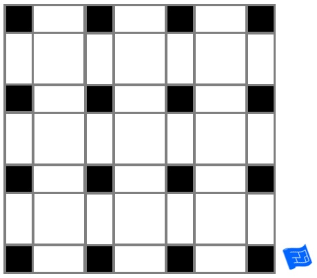 Square block lattice tile pattern - black accent