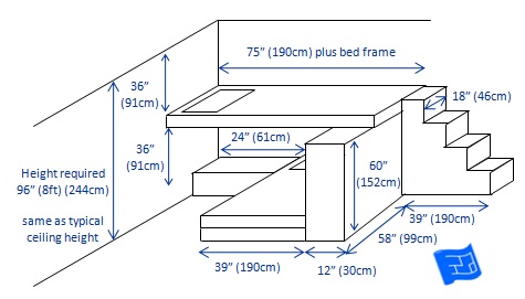 triple bunk bed clearance