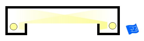 ceiling coffer lighting