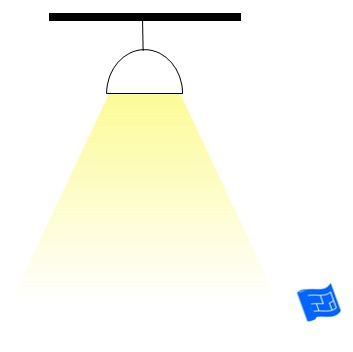 ceiling light solid curved shade