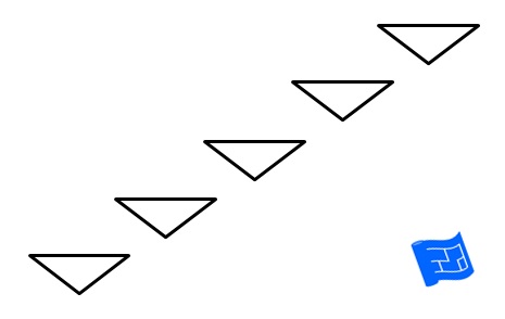 triangular tread profile