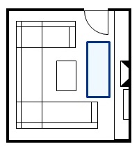 Additional seating for seating area in circulation area
