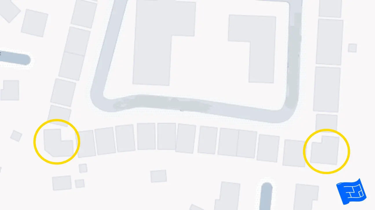 corner flag key site map view