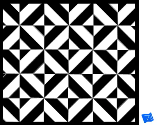 Square tile pattern - large cut square - alternate colors