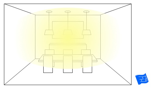 Multiple pendants above the table