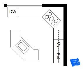 L Shaped Kitchen