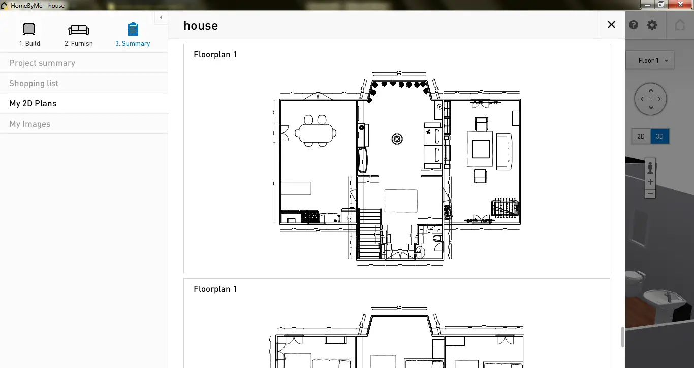 Free Floor Plan Software HomeByMe Review