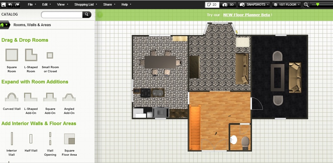 Image of homestyler floor plan