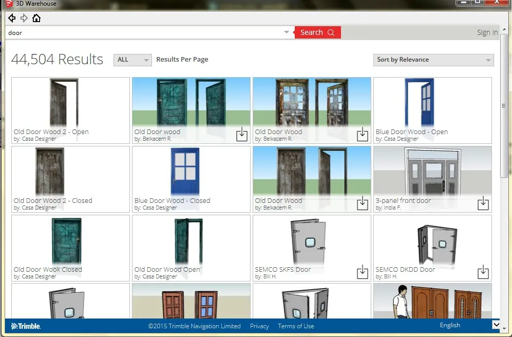  Sketchup  Doors Folding Sliding Door Sketchup  Block Sc 1 