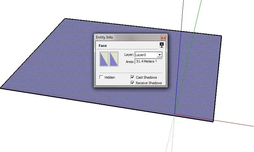 Sketchup review area calculation