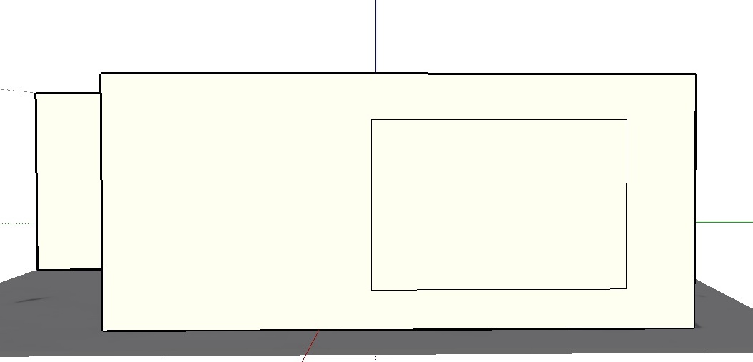 Sketchup review - making a window step 1