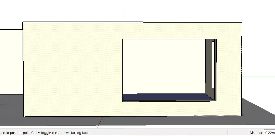 Sketchup review - making a window step 3