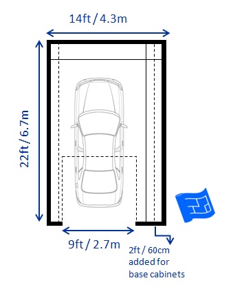 garage storage ideas one side base cabinet