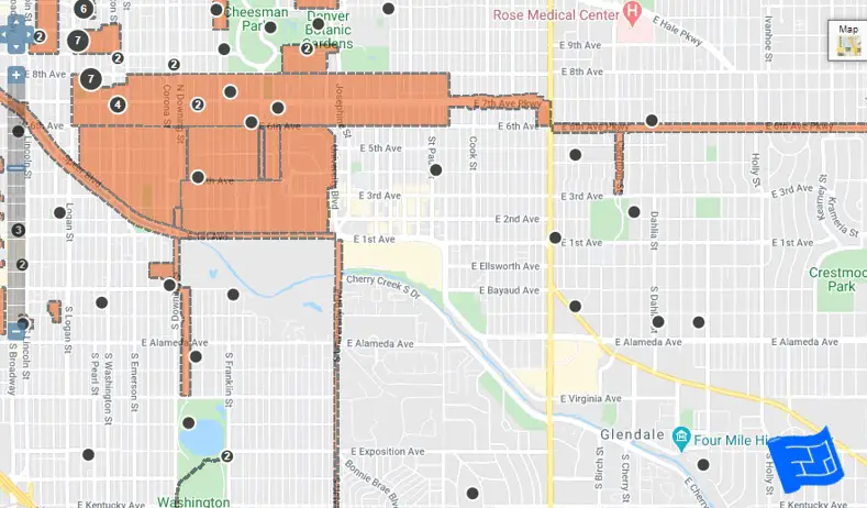 map of heritage areas and landmark buildings map of heritage areas and landmark buildings