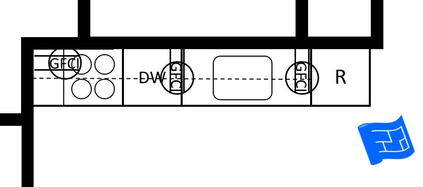 how to read electrical plans kitchen outlets