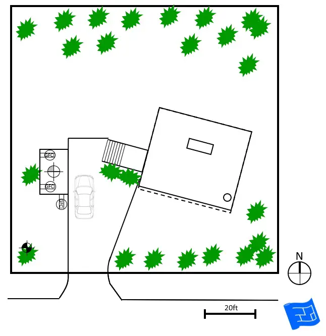 how to read electrical plans shed power