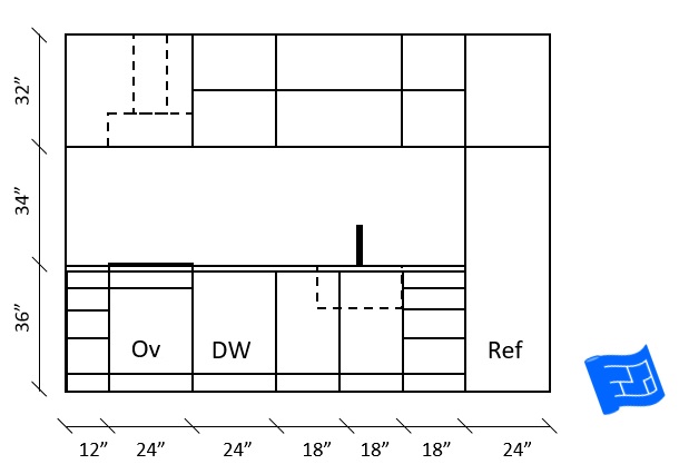 how to read section drawings kitchen section