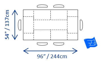 Rectangle Table Sizes Dimensions Drawings Dimensions Guide