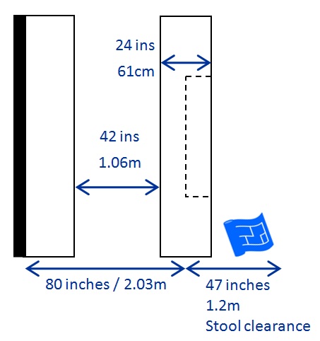 kitchen island designs 2ft plan cutout