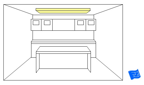 kitchen lighting ideas florescent ceiling lantern
