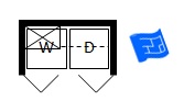 Laundry chute floor plan symbol