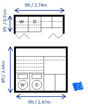 Washer Dryer Size Chart