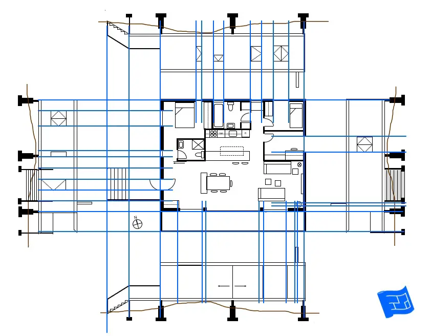layout design elevation projections