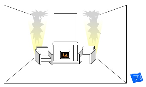 living room lighting ideas light behind chairs with plants