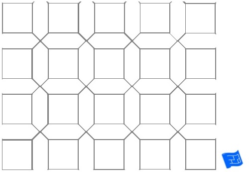 Dijon tile pattern - plain
