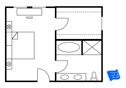 master bedroom floor plan bedroom entry then doors to closet and bathroom