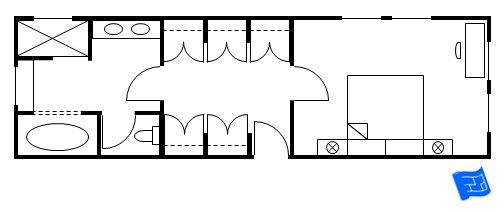 master bedroom floor plan vestibule entry 4