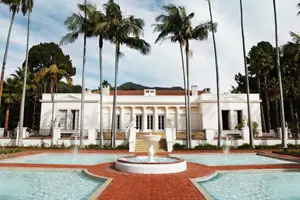 Mediterranean style home plan Mediterranean style home plan