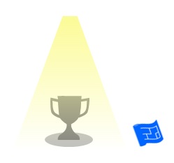 object lit from above