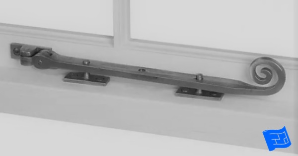Parts of a window - window stay in the closed position