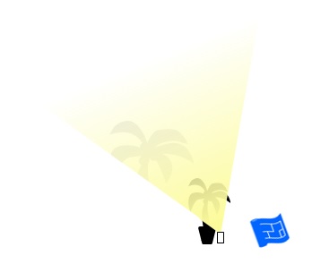 plant lit from below offset