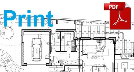 Print a section of a pdf floor plan