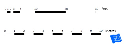 scale for floor plans scale bars