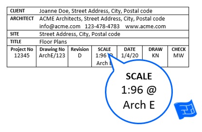 scale for floor plans imperial scale 1:96