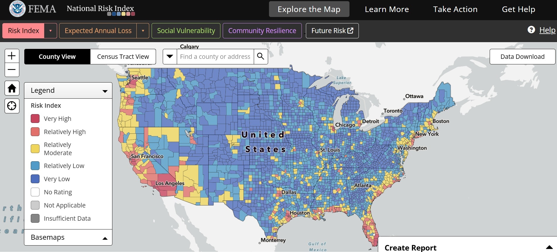 site analysis natural disaster-FEMA national risk index site analysis natural disaster-FEMA national risk index